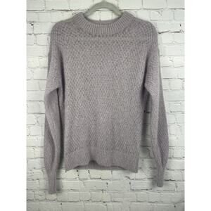 Everlane Alpaca Wool Blend Crew Sweater Lavender Size XS Lightweight